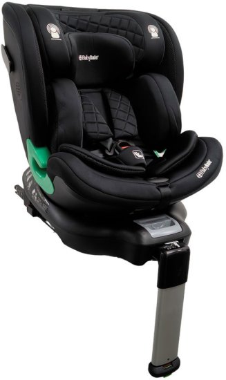 כסא בטיחות משולב בוסטר 360º בתקן i-Size דגם AY910 מבית BabySafe - צבע שחור
