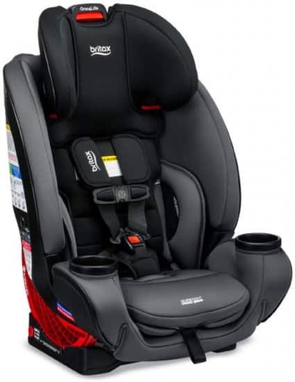 כסא בטיחות משולב בוסטר Britax One4Life ClickTight Safe Wash - צבע שחור ואפור
